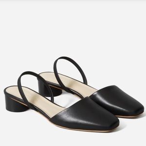 The Tapered Square Toe Slingback